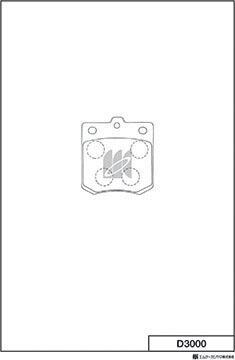 MK Kashiyama D3000 - Set placute frana,frana disc aaoparts.ro