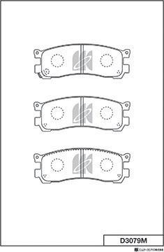 MK Kashiyama D3079M - Set placute frana,frana disc aaoparts.ro
