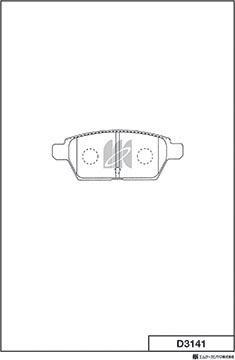 MK Kashiyama D3141 - Set placute frana,frana disc aaoparts.ro