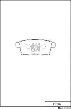 MK Kashiyama D3143 - Set placute frana,frana disc aaoparts.ro