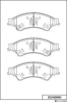 FORD USA MB3C-2001-AA - Set placute frana,frana disc aaoparts.ro