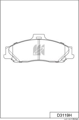 MK Kashiyama D3119H - Set placute frana,frana disc aaoparts.ro