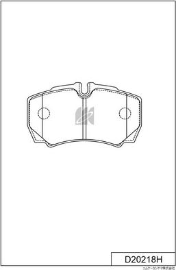 MK Kashiyama D20218H - Set placute frana,frana disc aaoparts.ro