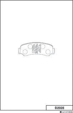 MK Kashiyama D2028 - Set placute frana,frana disc aaoparts.ro