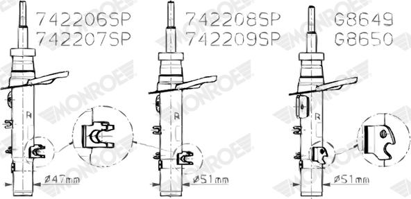 Monroe G8649 - Amortizor aaoparts.ro