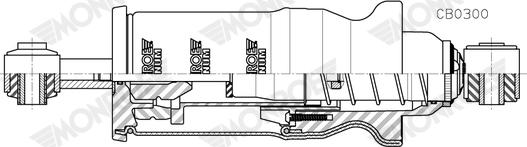 MONROE CB0300 - Amortizor, suspensie cabina aaoparts.ro