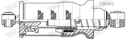 MONROE CB0302 - Amortizor, suspensie cabina aaoparts.ro