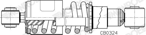 MONROE CB0324 - Amortizor, suspensie cabina aaoparts.ro