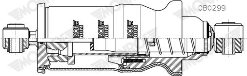 MONROE CB0299 - Amortizor, suspensie cabina aaoparts.ro
