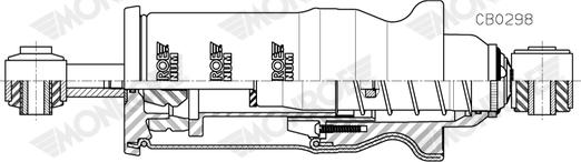 Monroe CB0298 - Amortizor, suspensie cabina aaoparts.ro