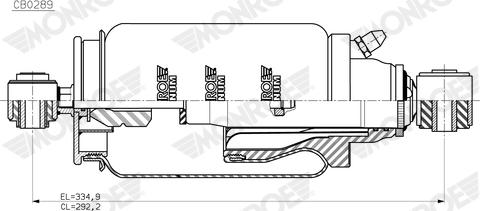 MONROE CB0289 - Amortizor, suspensie cabina aaoparts.ro