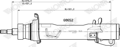 MONROE G8652 - Amortizor aaoparts.ro