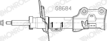 MONROE G8684 - Amortizor aaoparts.ro