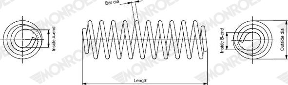 MONROE SP4135 - Arc spiral aaoparts.ro