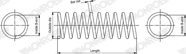 MONROE SP5033 - Arc spiral aaoparts.ro