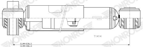 MONROE T1414 - Amortizor aaoparts.ro