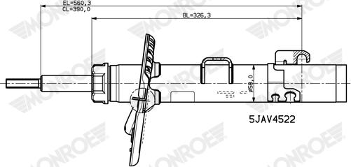 Monroe V4522 - Amortizor aaoparts.ro