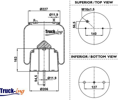 Montcada 0293565 - Burduf, suspensie pneumatica aaoparts.ro