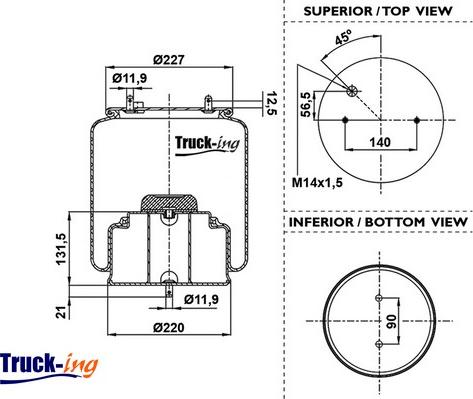 Montcada 0293740 - Burduf, suspensie pneumatica aaoparts.ro