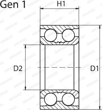 Moog PE-WB-11370 - Set rulment roata aaoparts.ro