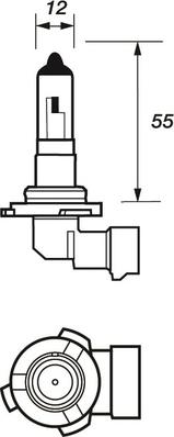 Motaquip VBU9006 - Bec, far faza lunga aaoparts.ro