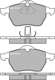 Motaquip LVXL987 - Set placute frana,frana disc aaoparts.ro