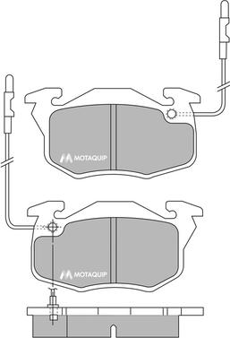 Motaquip LVXL671 - Set placute frana,frana disc aaoparts.ro