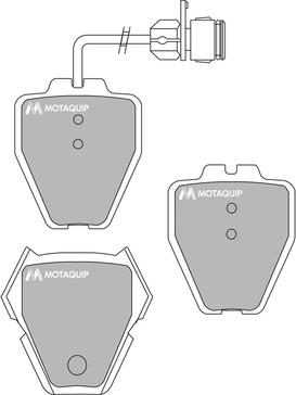 Motaquip LVXL1017 - Set placute frana,frana disc aaoparts.ro
