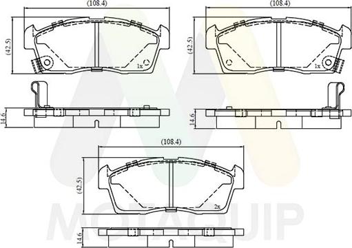 Motaquip LVXL2095 - Set placute frana,frana disc aaoparts.ro