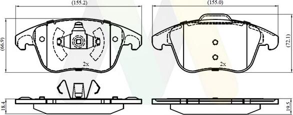 Motaquip LVXL2096 - Set placute frana,frana disc aaoparts.ro