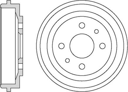 Motaquip VBD633 - Tambur frana aaoparts.ro