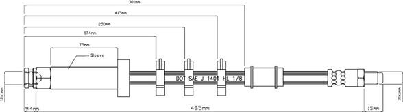 Motaquip VBJ203 - Furtun frana aaoparts.ro