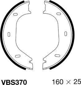 Motaquip VBS370 - Set saboti frana, frana de mana aaoparts.ro