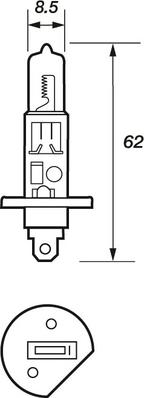 Motaquip VBU448 - Bec, far faza lunga aaoparts.ro