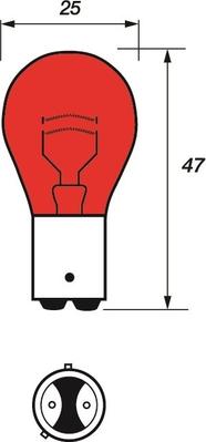 Motaquip VBU567 - Bec, lampa frana aaoparts.ro