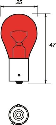 Motaquip VBU584 - Bec, lampa frana / lampa spate aaoparts.ro