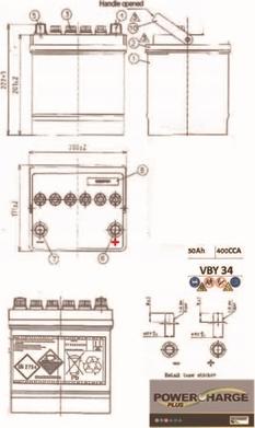 Motaquip VBY34 - Baterie de pornire aaoparts.ro