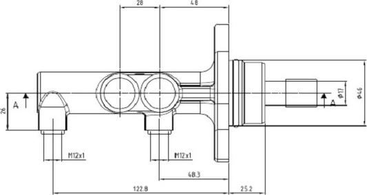 Motaquip VMC247 - Pompa centrala, frana aaoparts.ro