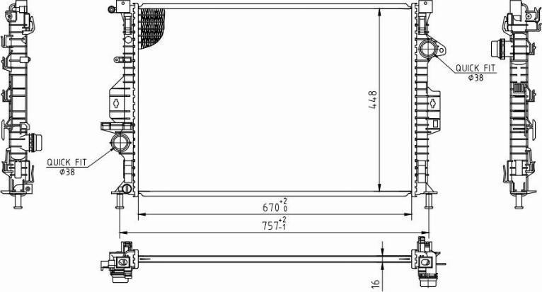 MOTRIO 8550509692 - Radiator, racire motor aaoparts.ro