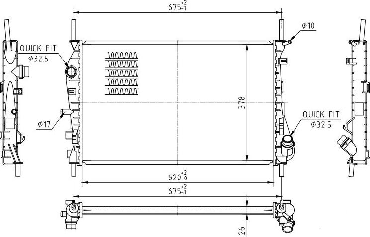 MOTRIO 8550509651 - Radiator, racire motor aaoparts.ro