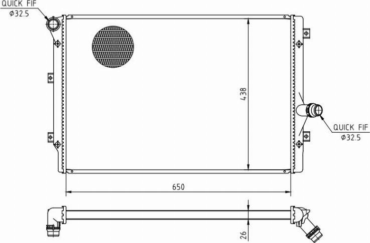MOTRIO 8550509608 - Radiator, racire motor aaoparts.ro