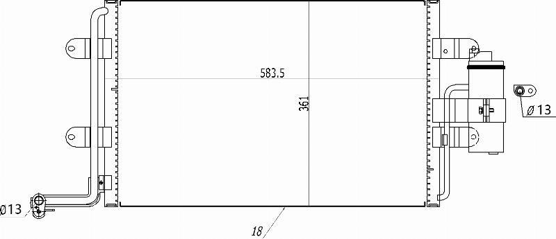 MOTRIO 8550509237 - Condensator, climatizare aaoparts.ro