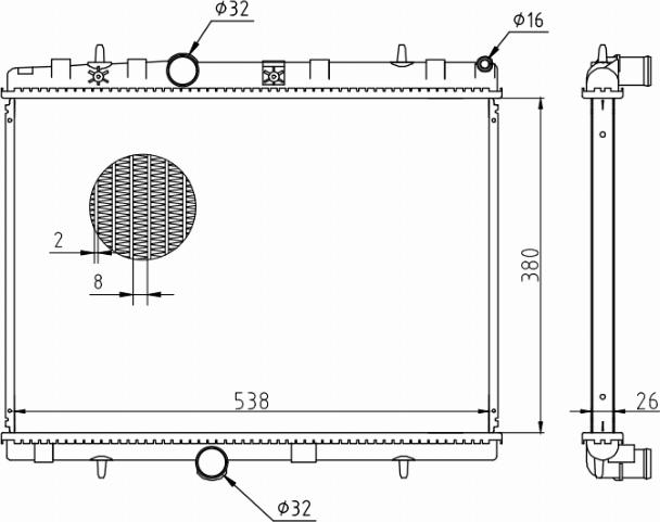 MOTRIO 8550509704 - Radiator, racire motor aaoparts.ro