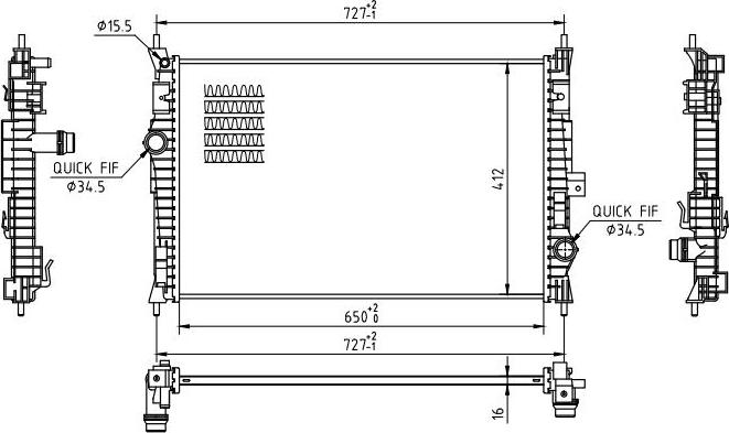 MOTRIO 8550509701 - Radiator, racire motor aaoparts.ro