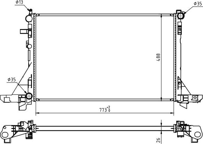 MOTRIO 8550509714 - Radiator, racire motor aaoparts.ro