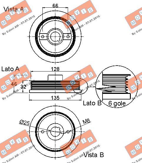 MOVIS AST9042 - Fulie curea, arbore cotit aaoparts.ro