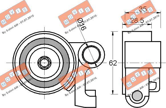 MOVIS AST1443 - Rola intinzator,curea distributie aaoparts.ro