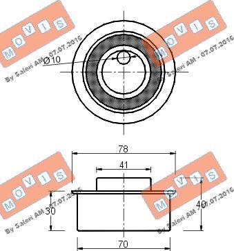 MOVIS AST1511 - Rola intinzator,curea distributie aaoparts.ro