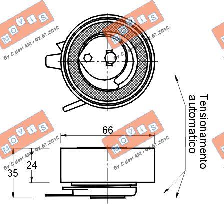 MOVIS AST1579 - Rola intinzator,curea distributie aaoparts.ro