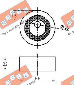 MOVIS AST1604 - Rola intinzator,curea distributie aaoparts.ro